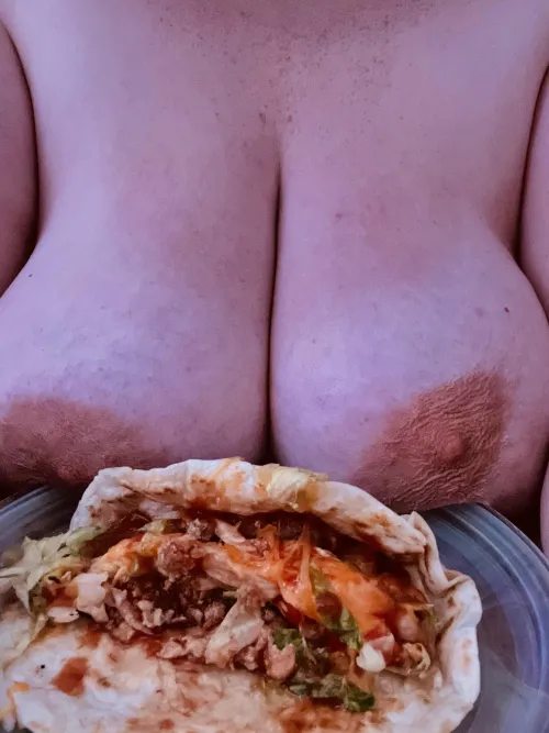 Thumbnail Taco Boobies: A Playful Display by BigLuvCoco in chubby Category