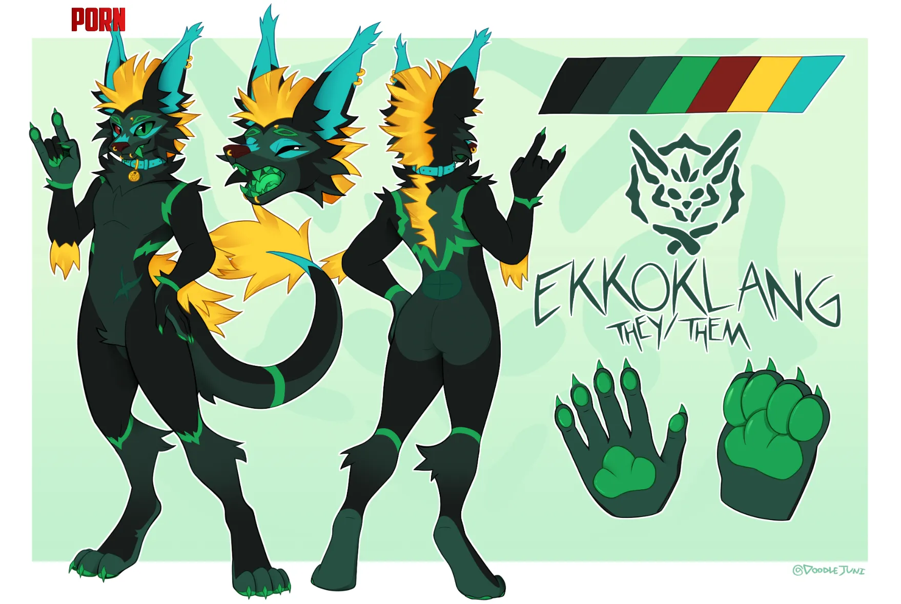 Just a postmodern neopunk classy villain Comm for Ekkoklang by doodlejuni
