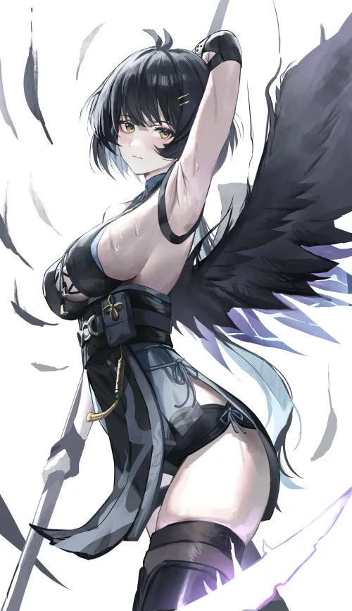 Thumbnail Anime Armpits Spotlight: Female Rover DotTheBot Wuthering Waves by TheRoySez
