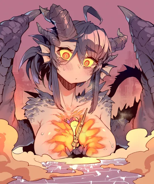 Thumbnail Dragon Booba: A Small Price to Pay by Karasu in MonsterGirl Category