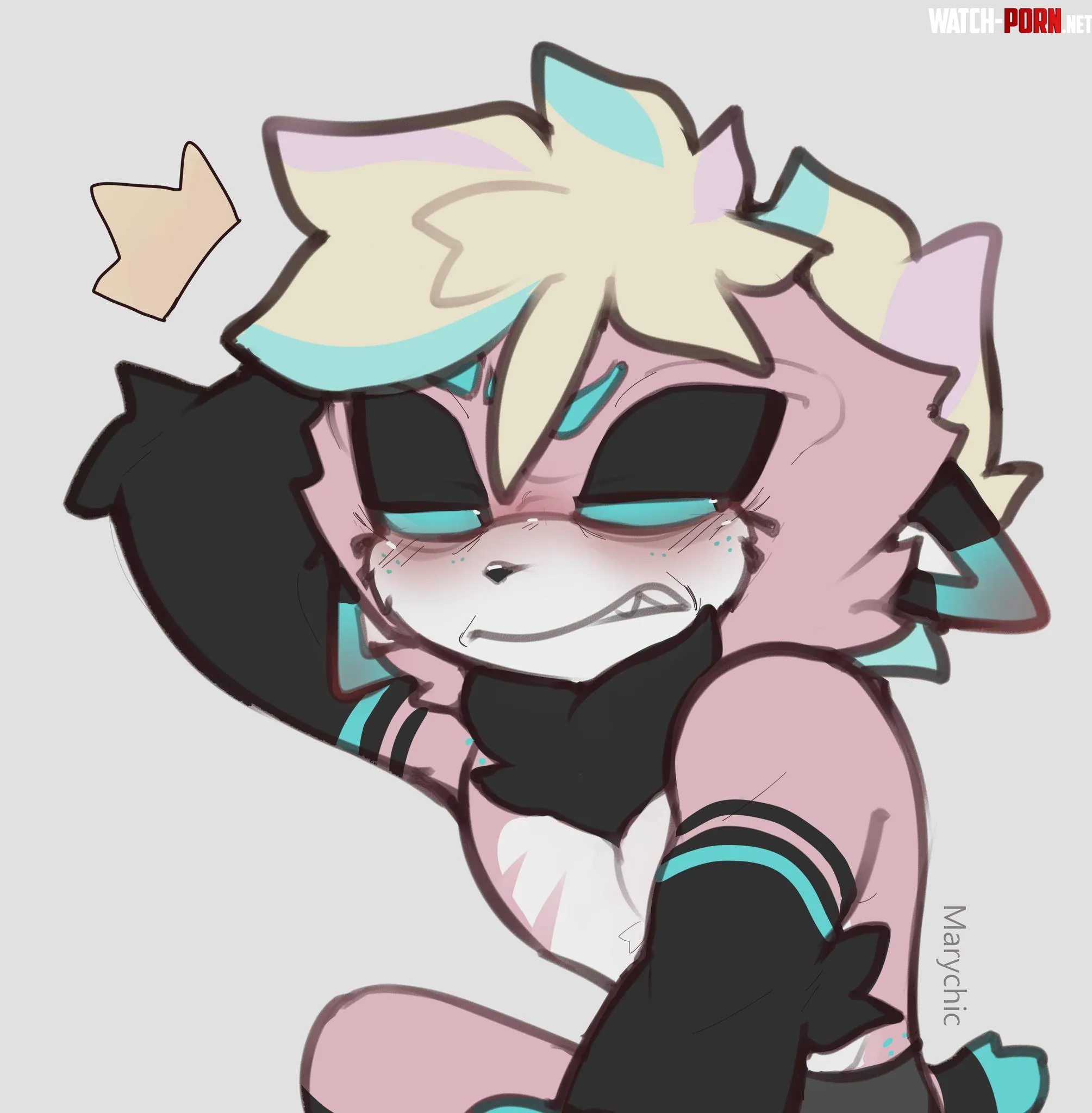 My boy G on his 40s He is more robust XD Art by me by Marychic3908