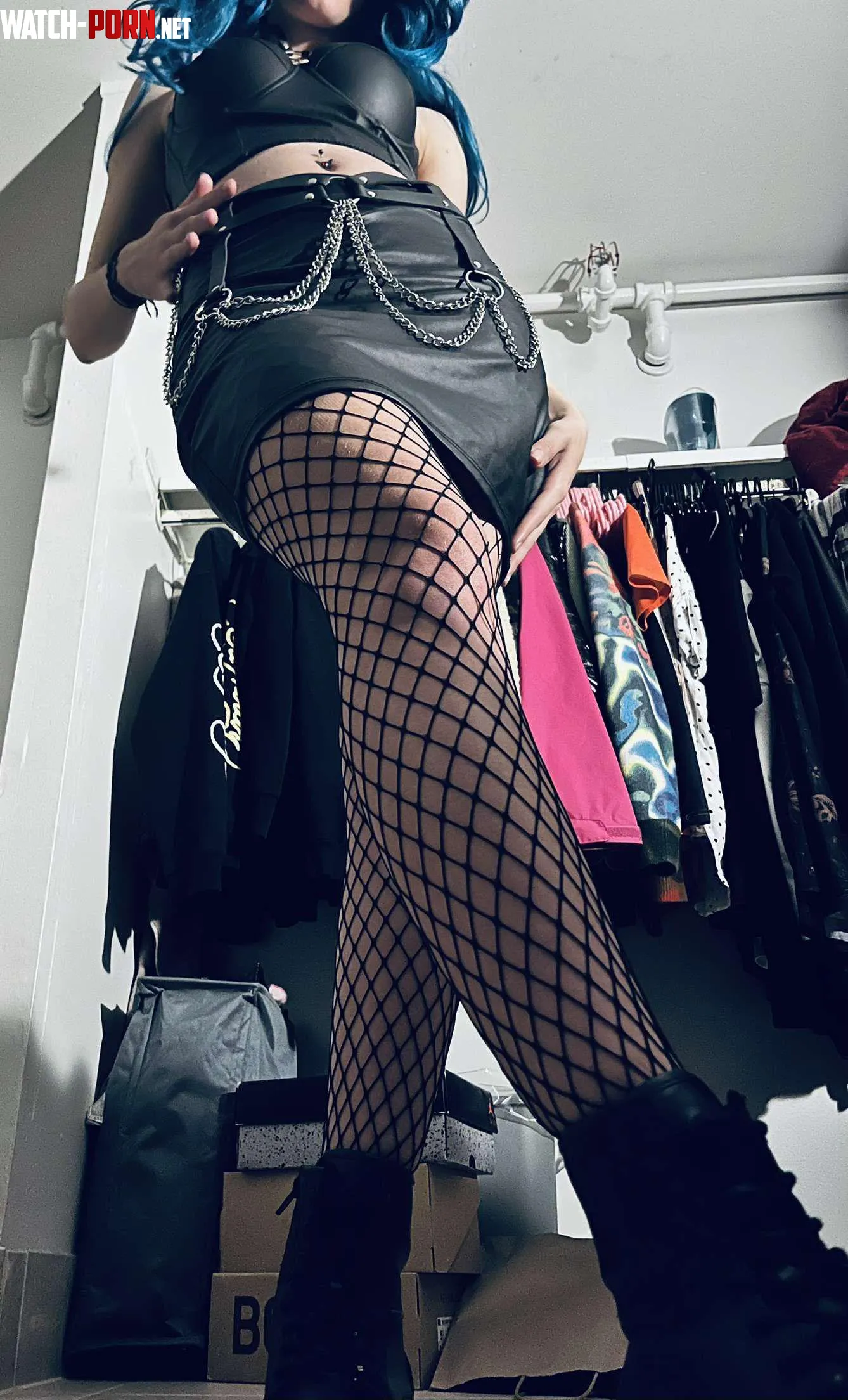 Leather skirt is always the best choice by SuccessfulFlower2047