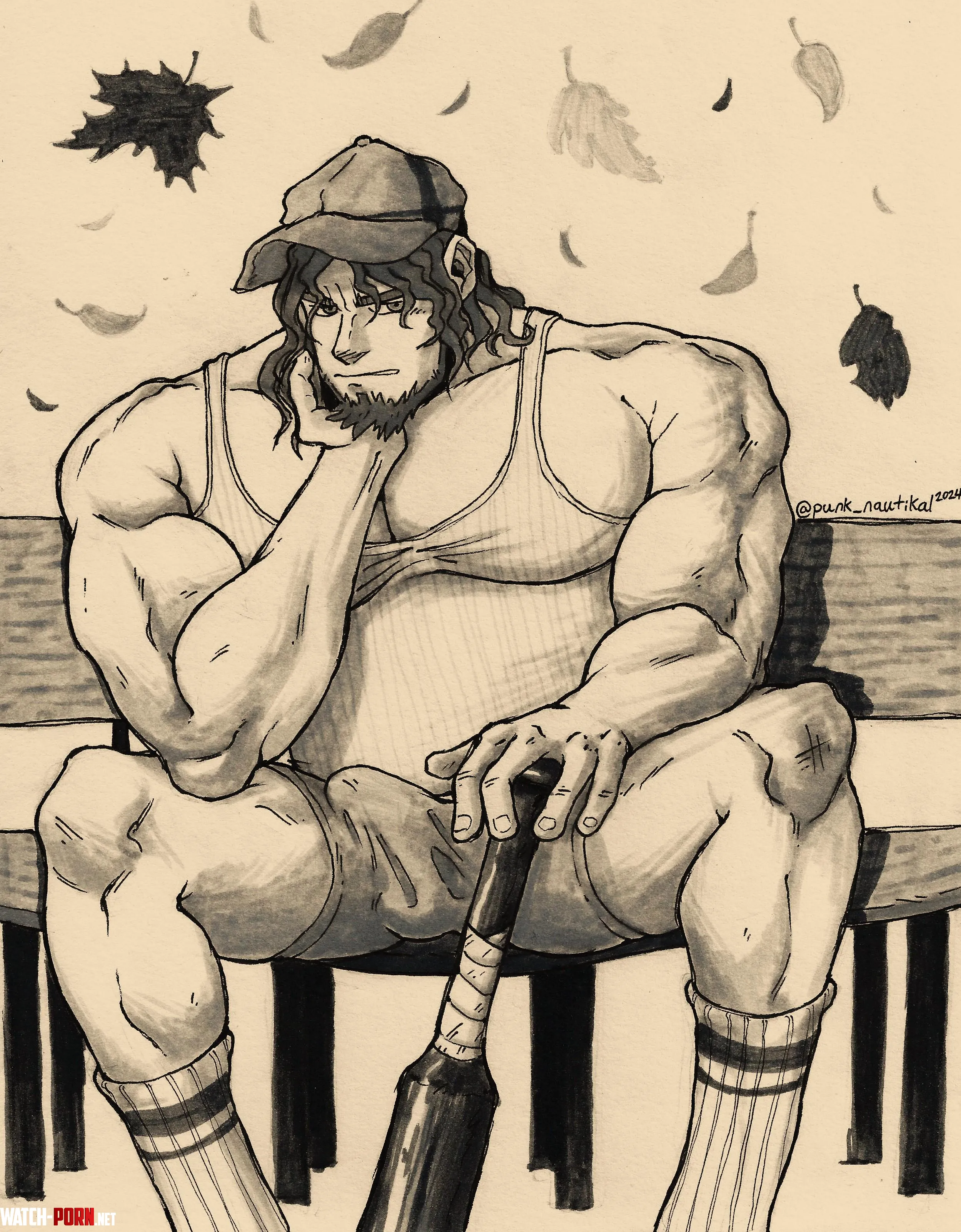 QTaros least favorite part of baseball the bench by punk_nautikal