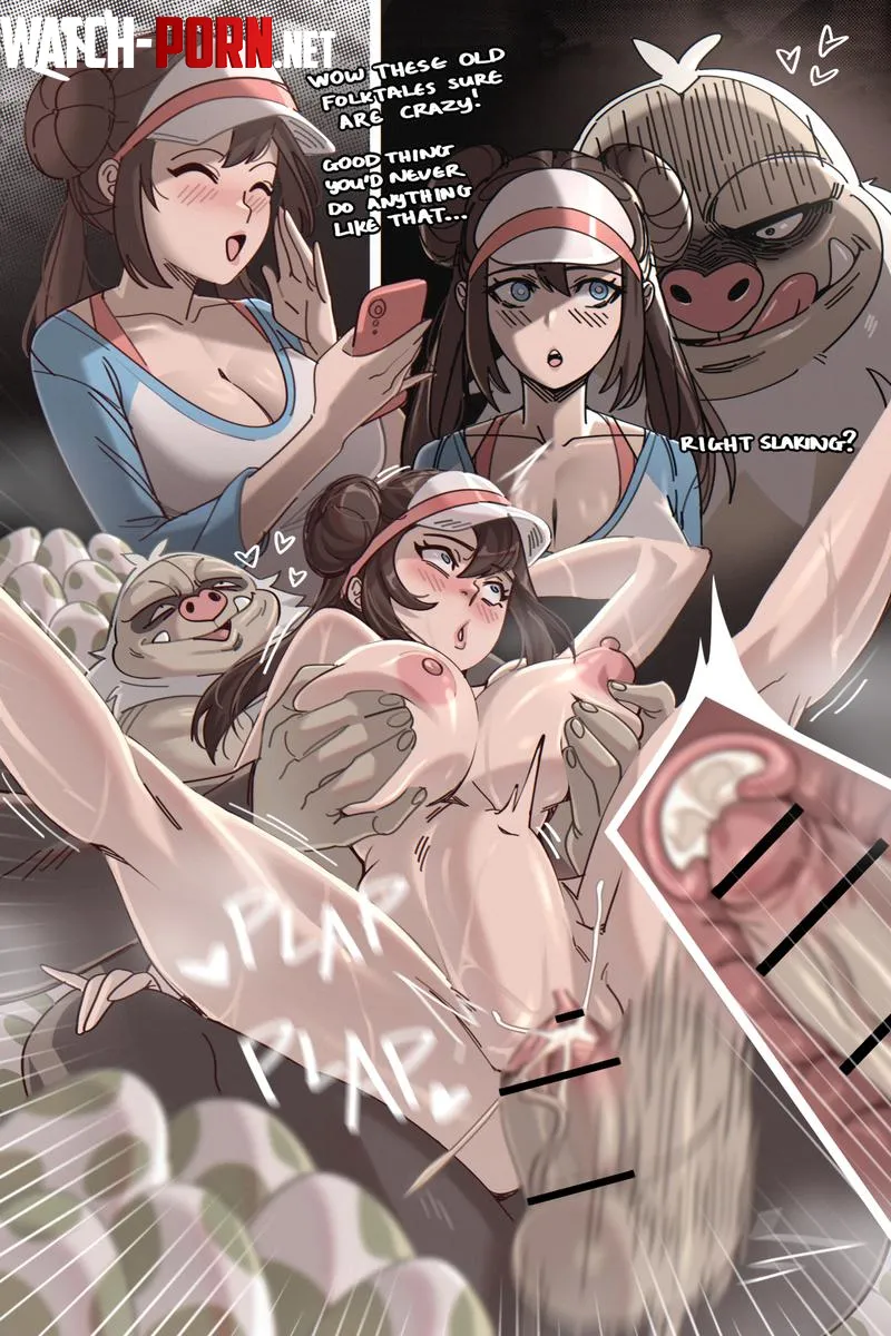 Rosa Slaking ratbawz Pokemon by A_MASSIVE_PERVERT