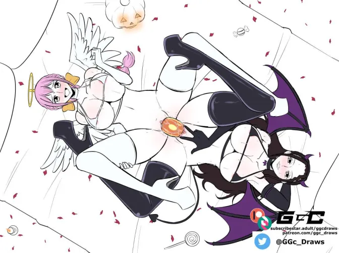 Thumbnail Halloween Delight: Rebecca x Viola WIP by Kayaweline in funpiece