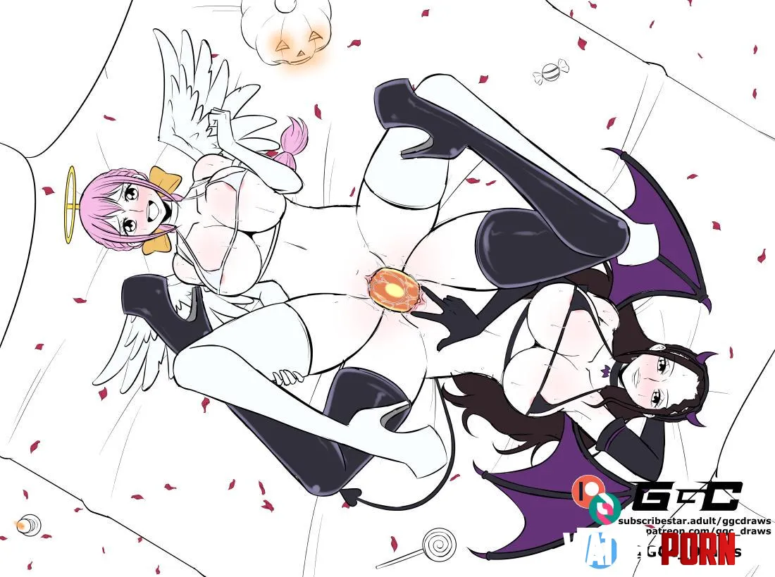 Halloween Rebecca x Viola WIP by me lmk what u think  by Kayaweline