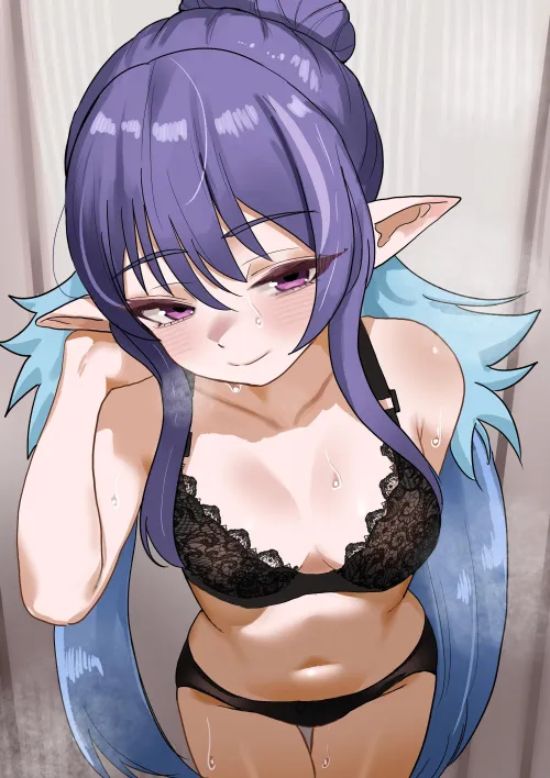 Thumbnail Judith's Blushing Black Underwear: Tales of Vesperia with Seaquences