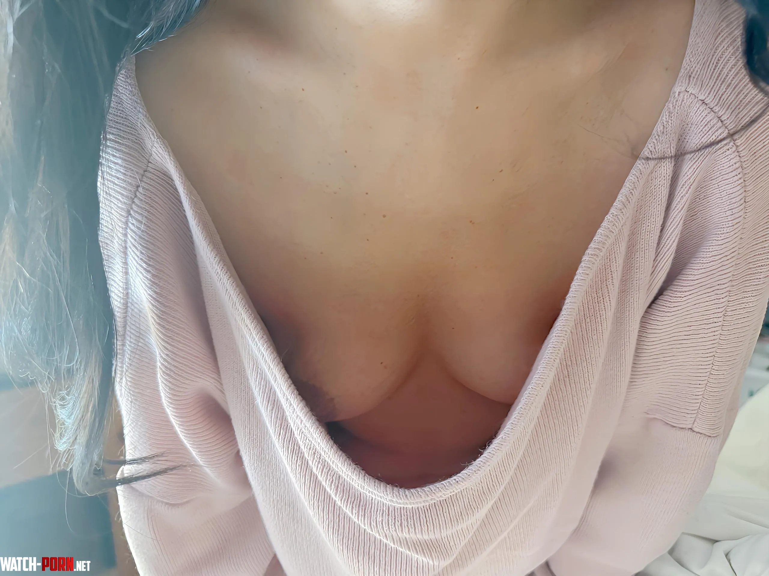 Sweater weather down blouse  by simkad12