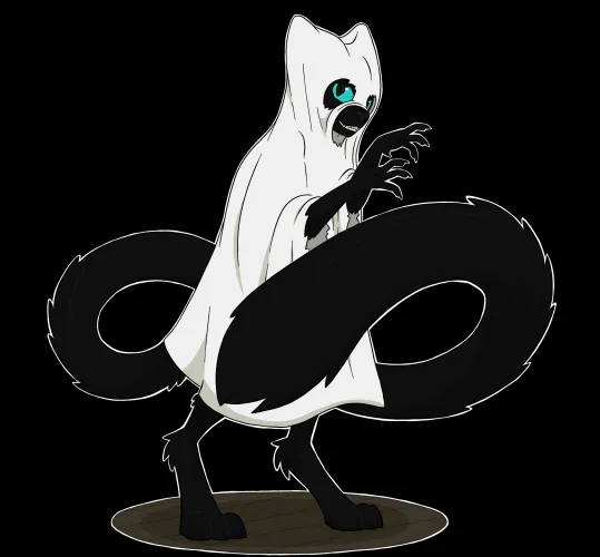 Thumbnail Mystical Creations: Spooky Black Cat Artistry by se05239 in Furry