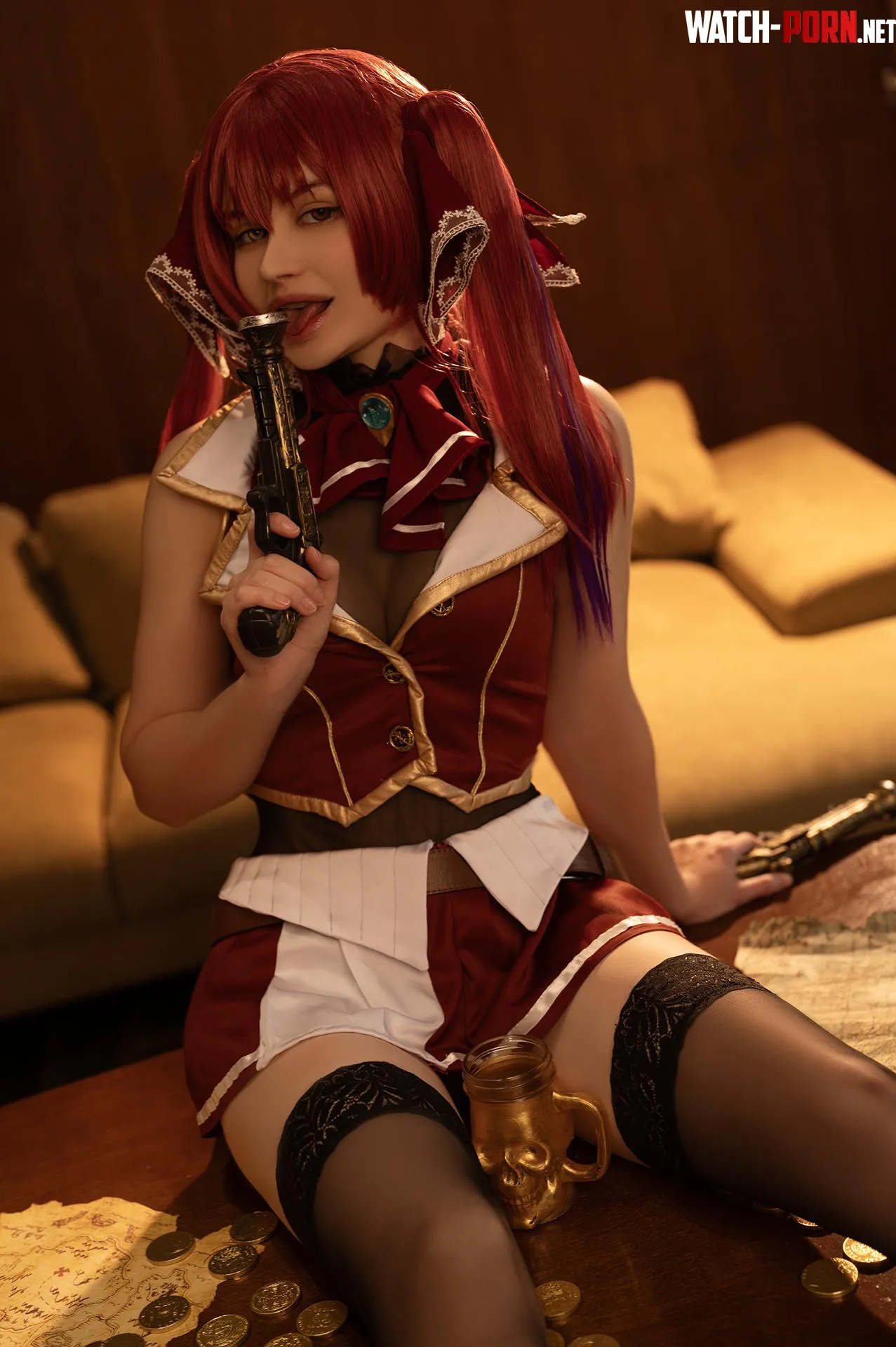 Houshou Marine from Hololive by Reisakyun by Reisa_kyun