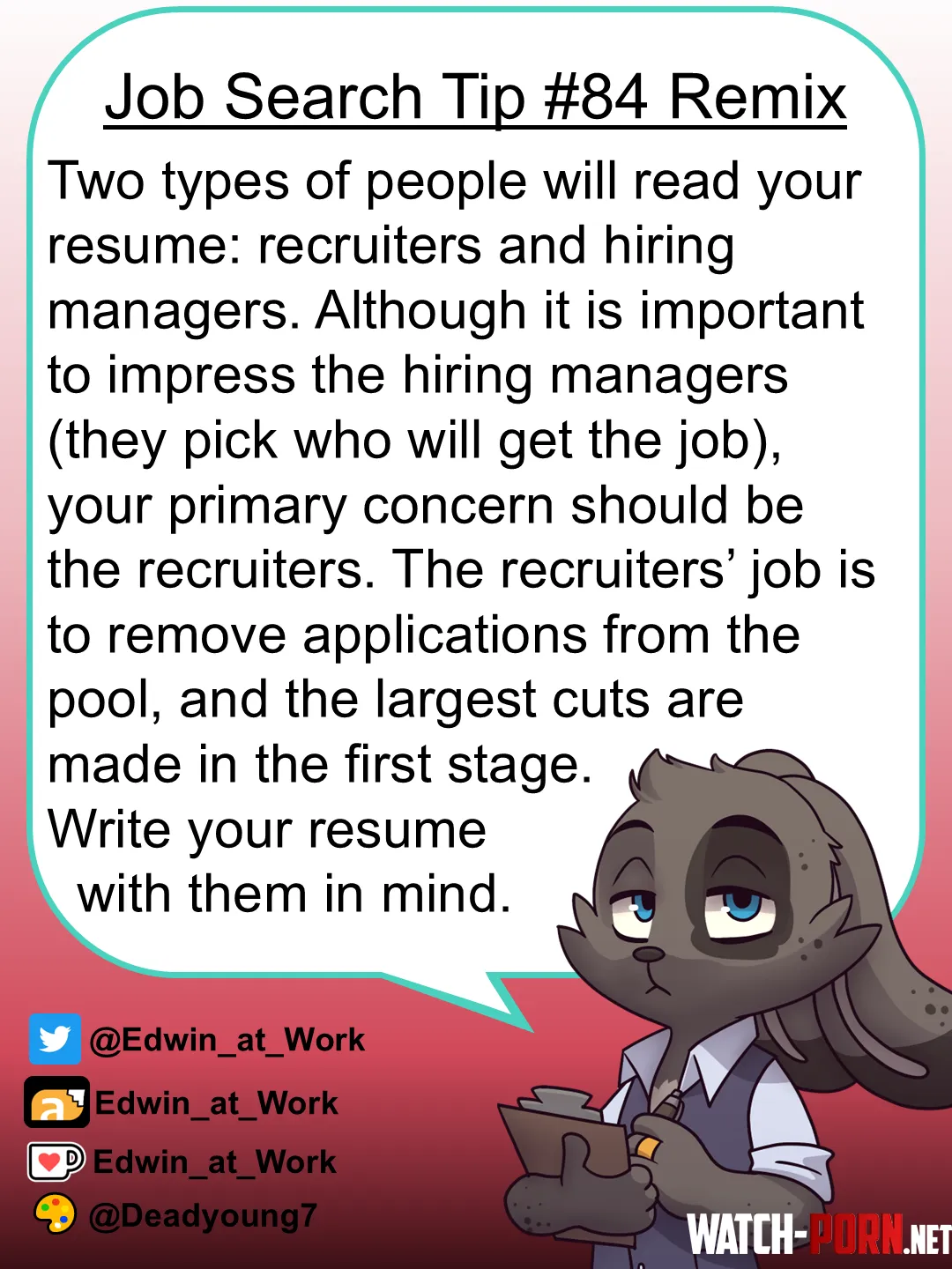 Job Search Tip Write Your Resume for Recruiters by Edwin_at_work