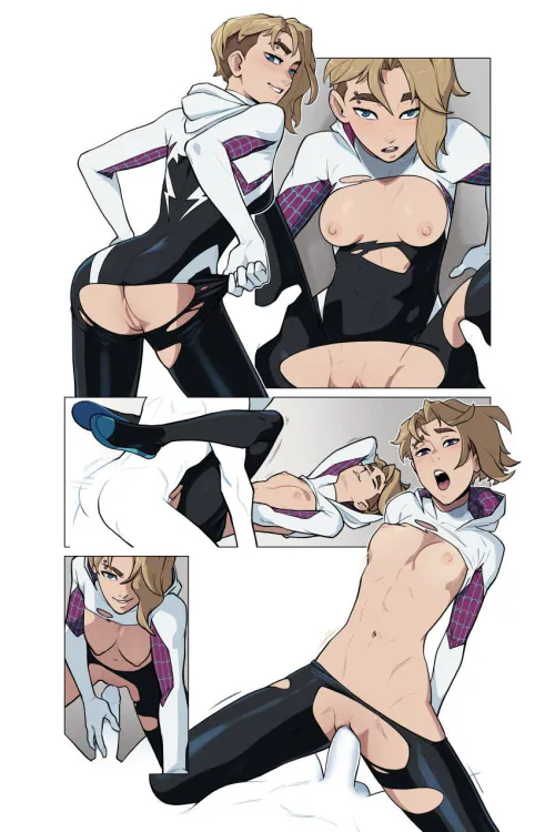 Thumbnail NumaPompilius77 Illustrates Gwen Stacy - rule34 Marvel Edition
