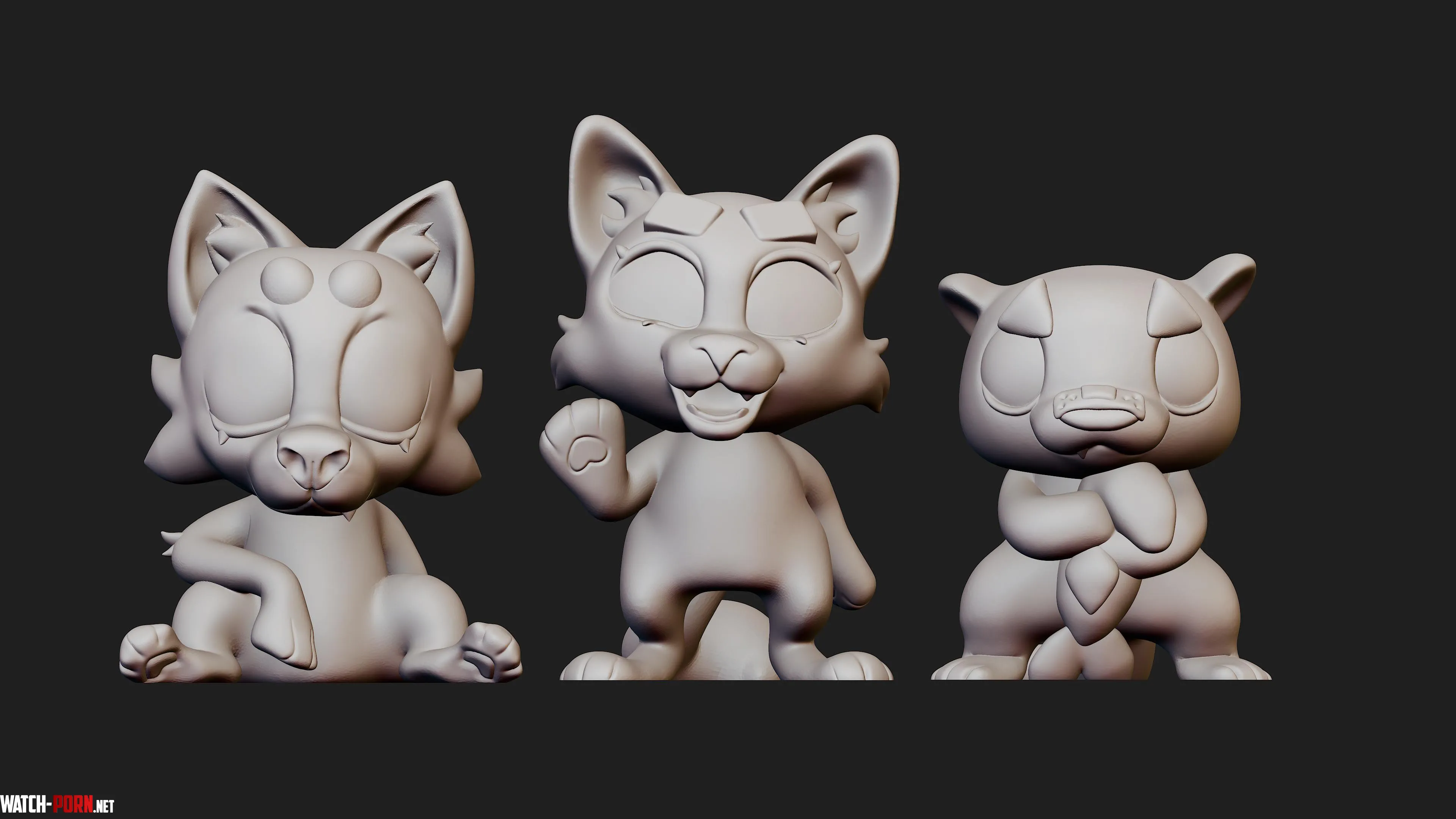 Figures I designed  by Fizzy-Floof