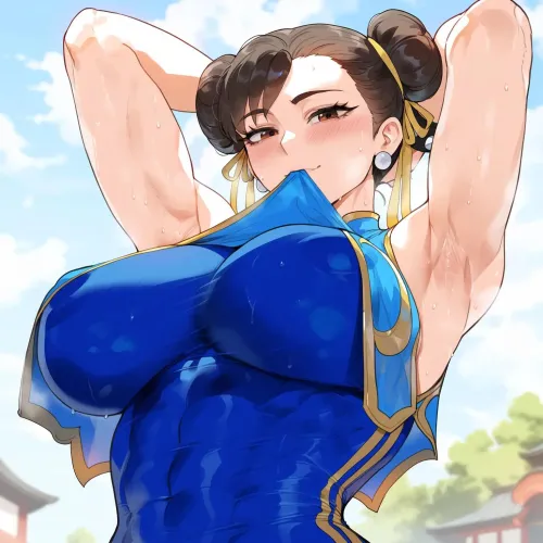 Thumbnail Sweaty Chun Li Cosplay Revealed by UseSouthern9784 | AnimeArmpits Awareness