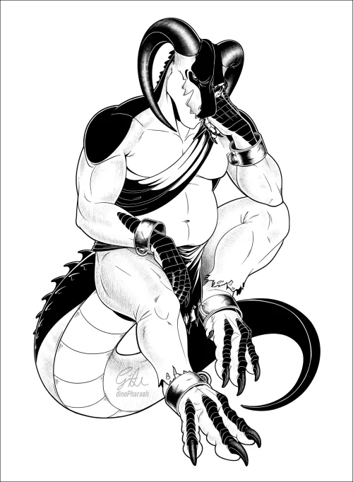 Thumbnail Inked Dragon Commission Secrets Revealed by dinopharaoh in Furry Category