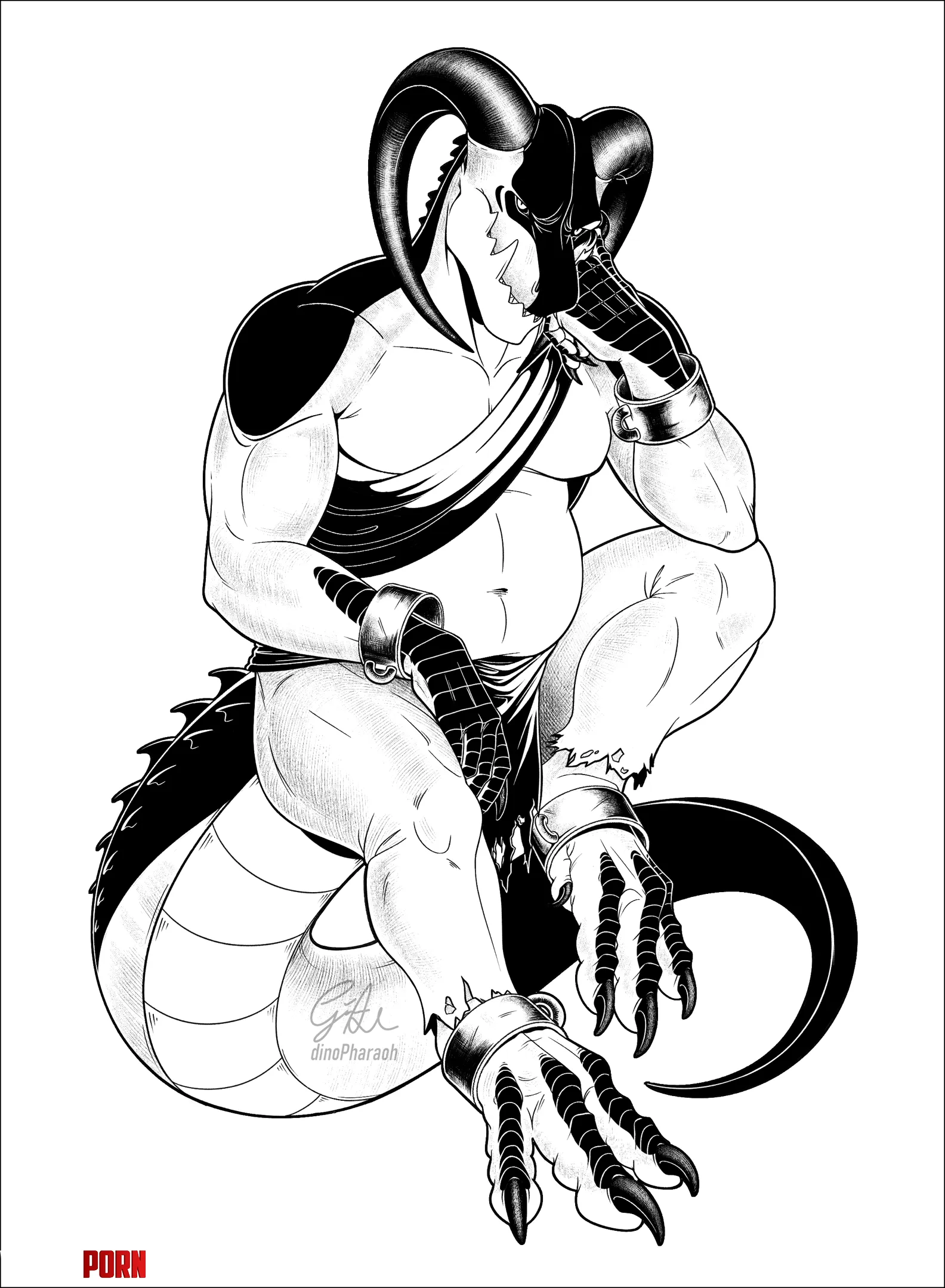 Inked dragon commission c by dinopharaoh
