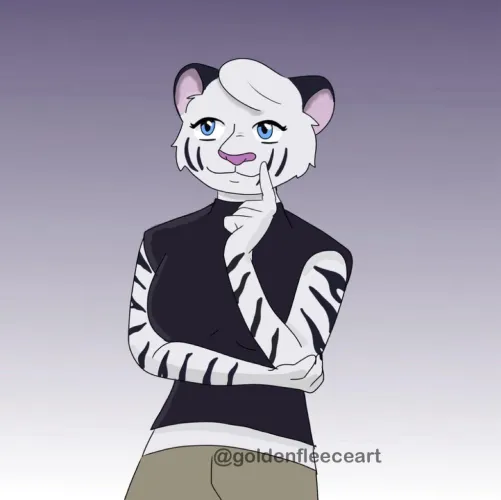 Thumbnail What's She Thinking About: Art by Me in Furry Category