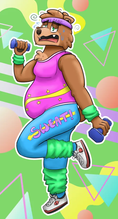 Thumbnail Sweating it Out: Furry Fitness Fun with ToffyBear