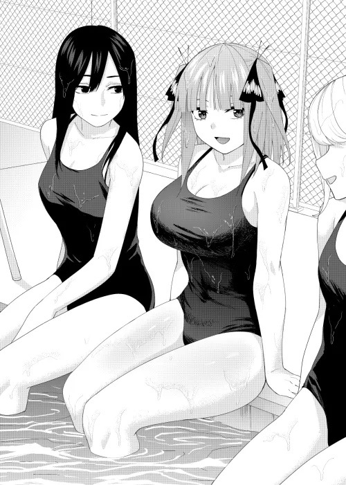 Thumbnail Quintuplets by the Pool: Nino's Seductive Charms by Csxc