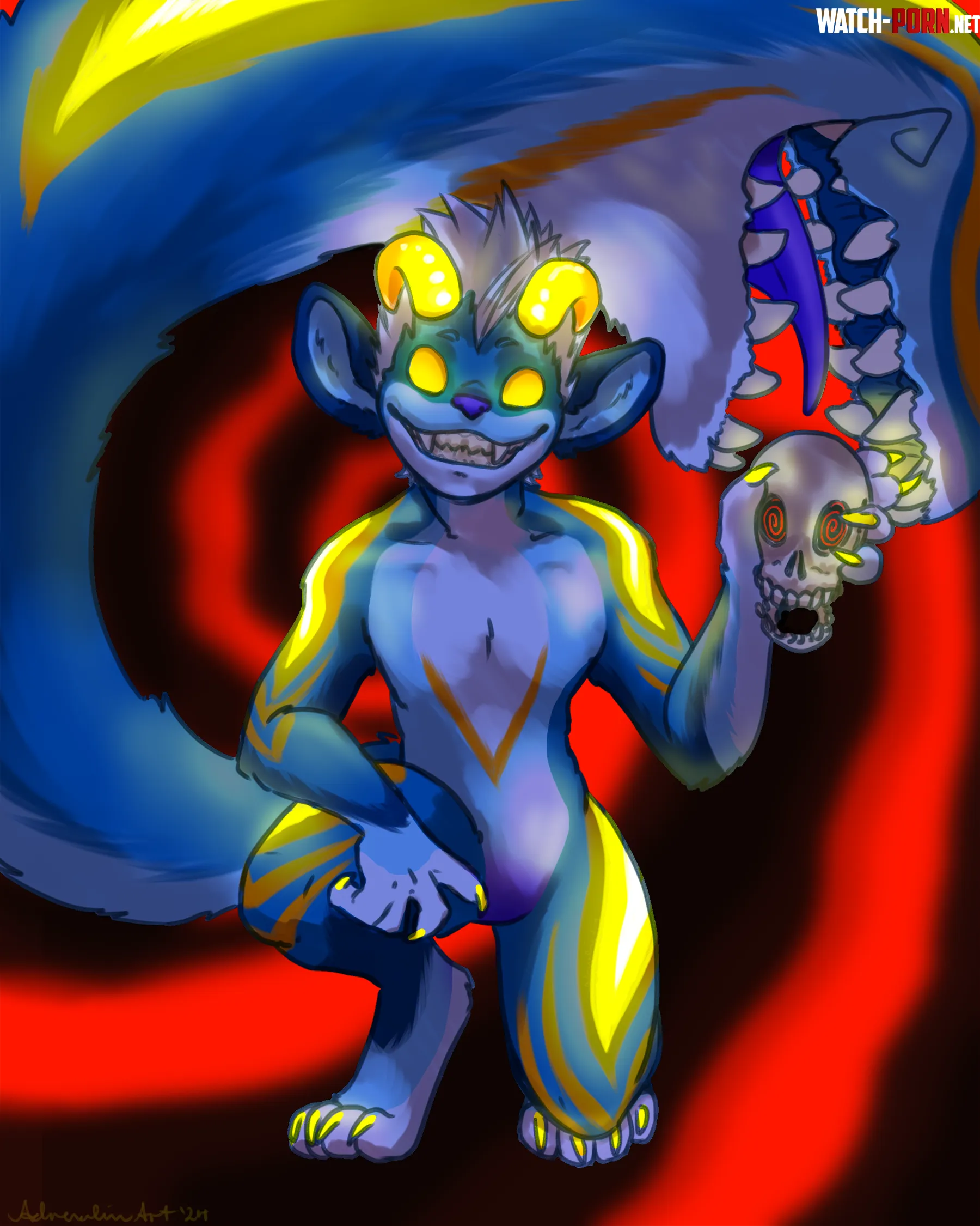 Hypnoskull  Character Seeksie  Art adrenalineart  by adrenalineart