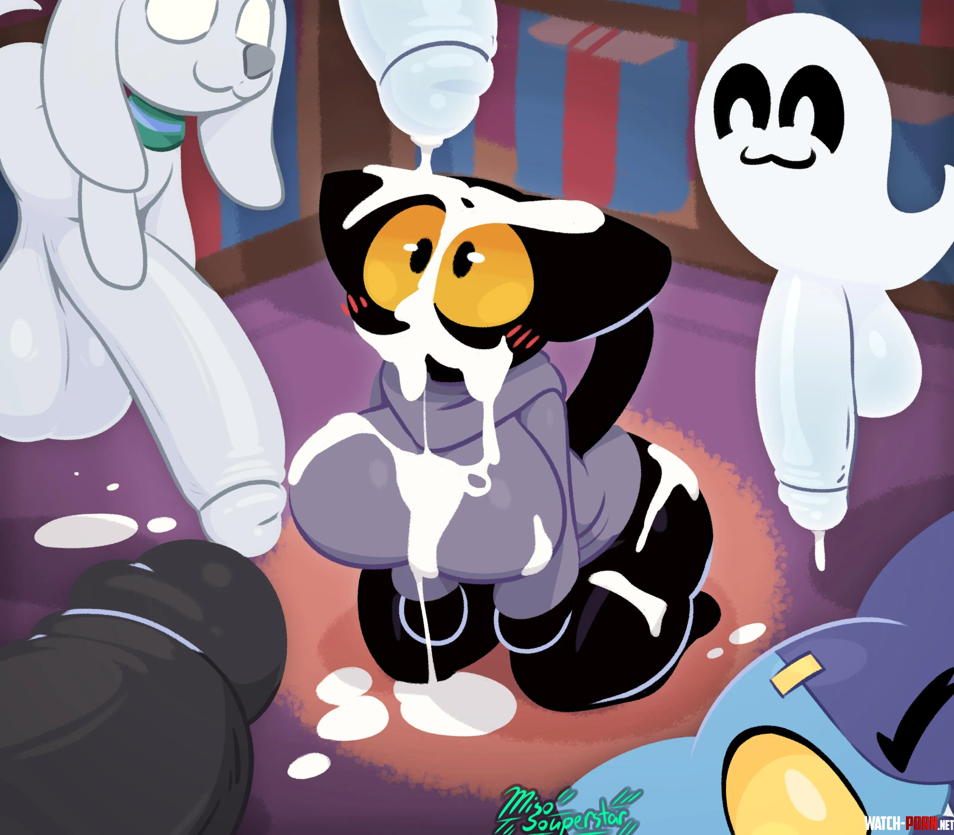 Momo mischief lucky isnt gonna be happy MMMMF MisoSouperstar by Galaztic_Turtle