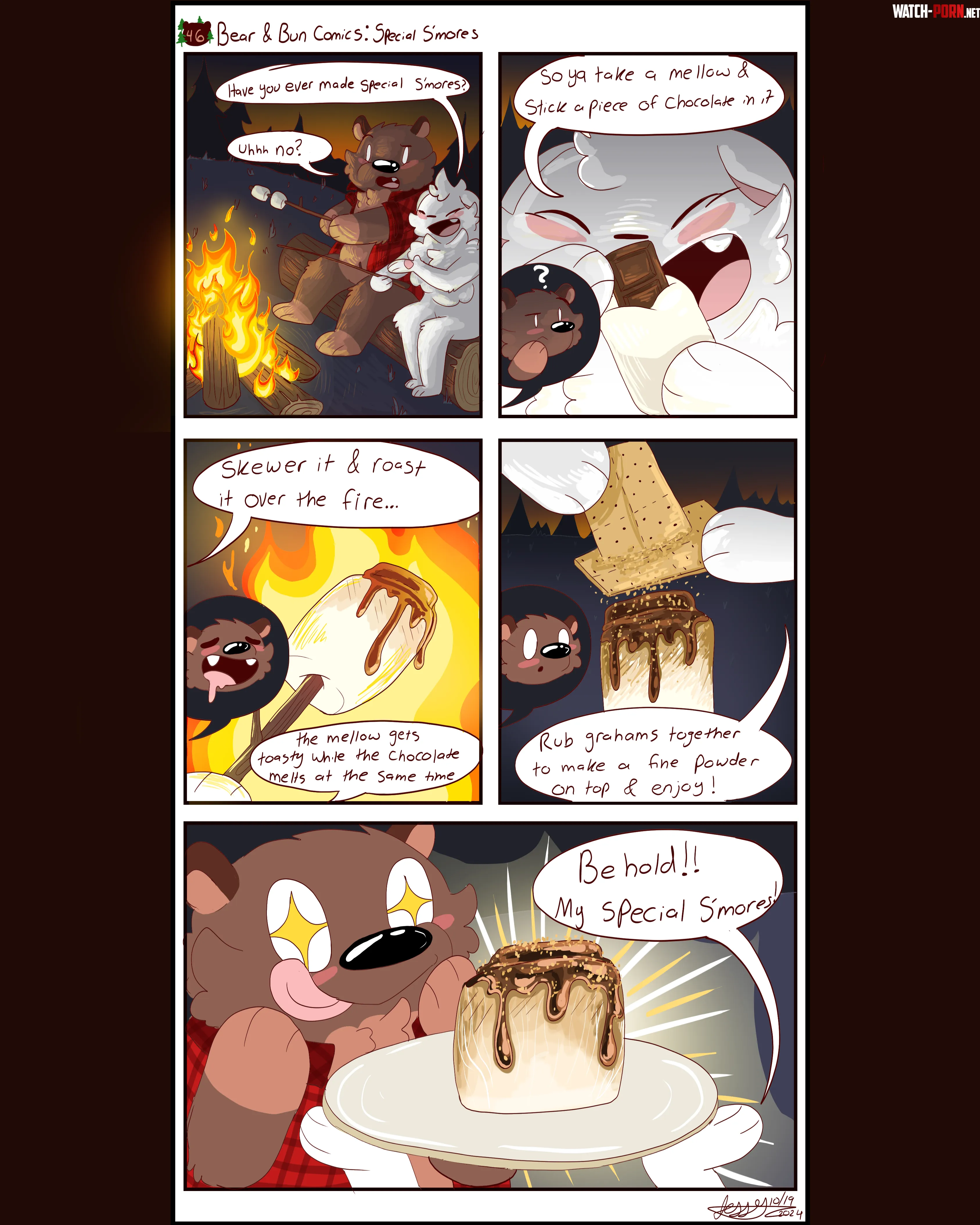 OCBear amp Bun Comics Special Smores  by JessTheChips