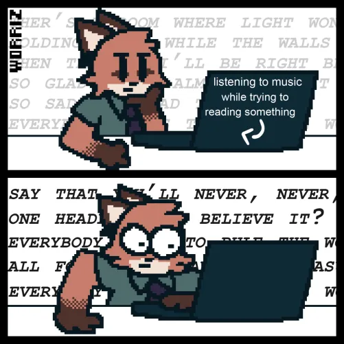Thumbnail Avoid 'Reading and Listening' with Worrissey in furry