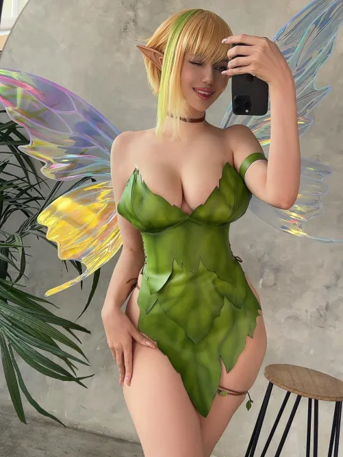 Thumbnail Alina Becker's Tinkerbell Cosplay: A Magical Transformation | MonsterGirl