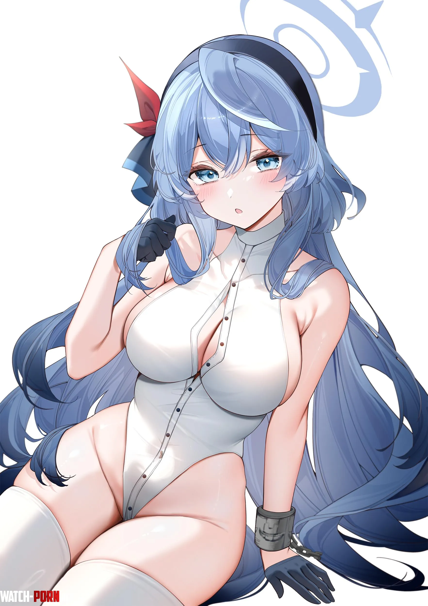 LongHaired Ako Blue Archive by CheetahSperm18