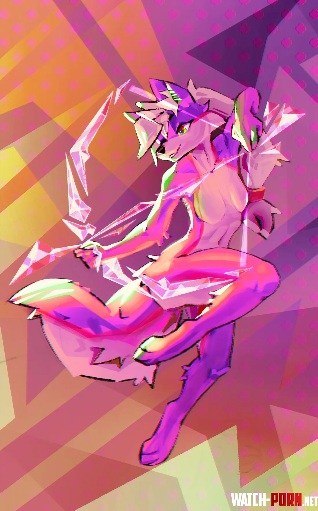 Sparkledog D art by me by RickySerni