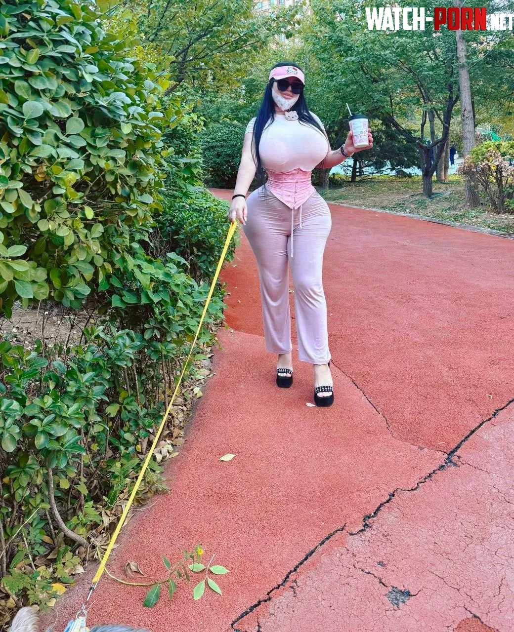 Just walking my dog quietly in the park by iammilababy