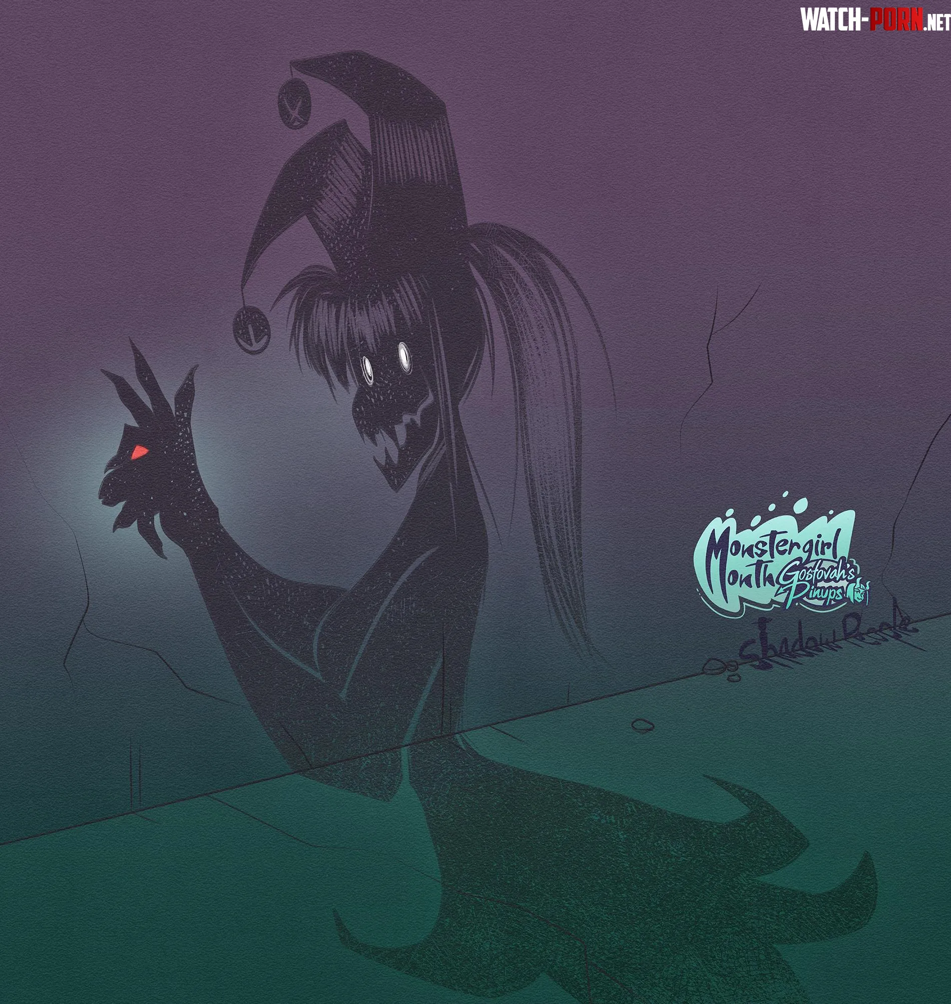 Monstergirl Month Day 21  Shadow Person by gostovah