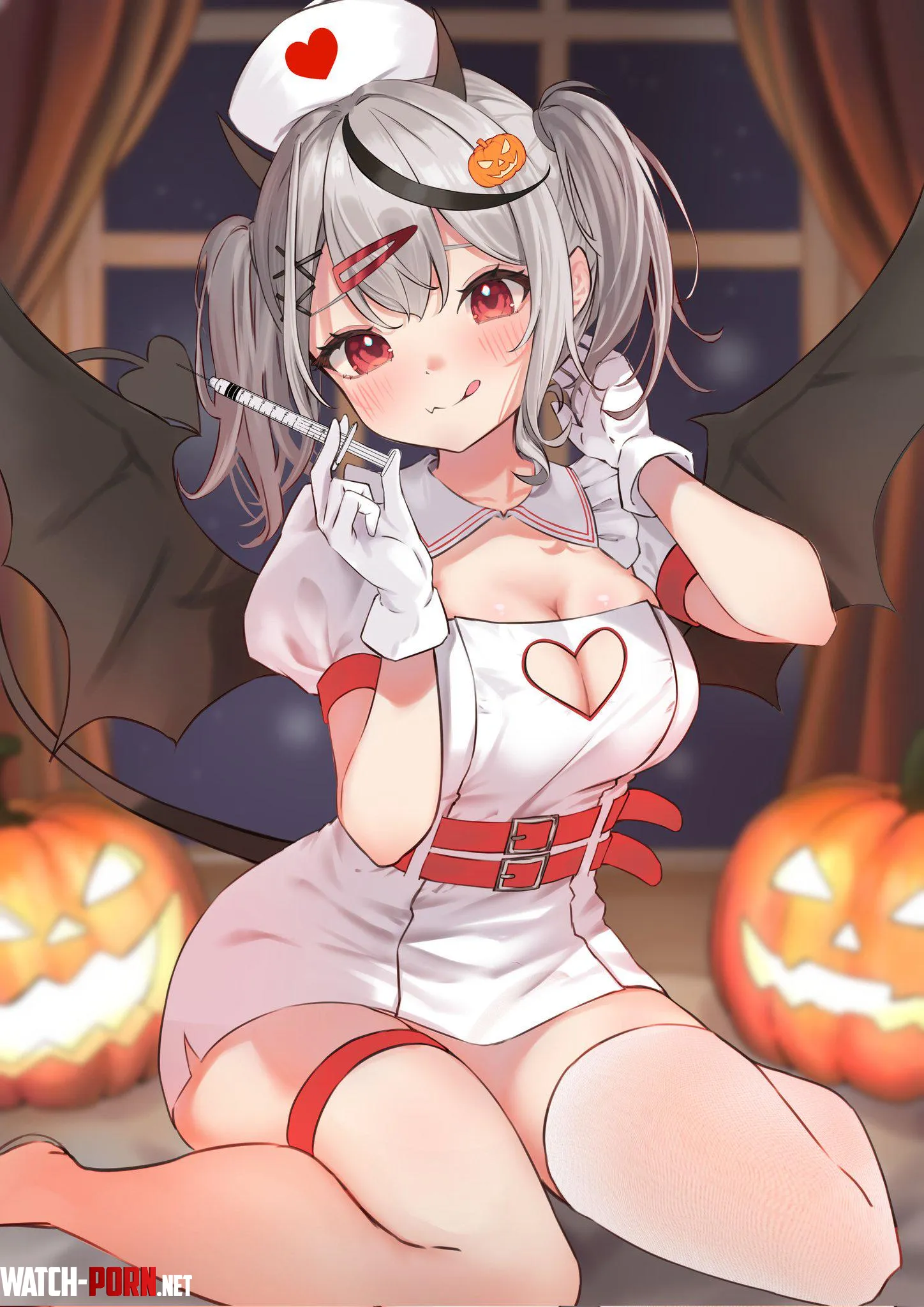 Halloween Nurse Chloe Hololive by A_MASSIVE_PERVERT