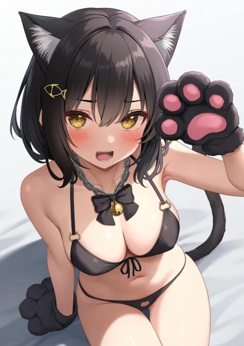 Thumbnail Playful Catgirl Antics Unleashed by RainDMask