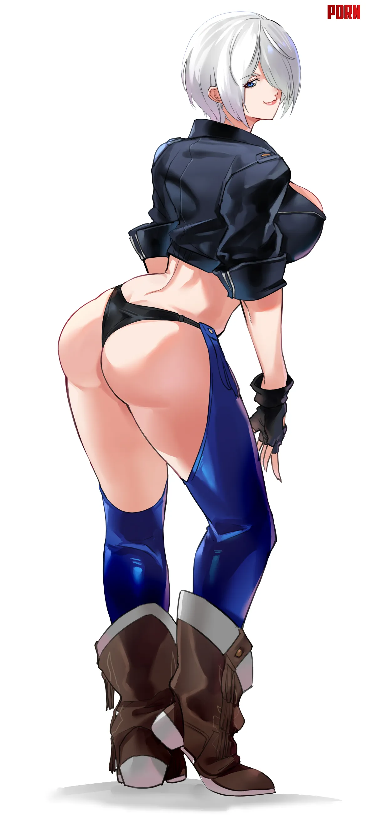 Angel showing off her thighs and booty by Terran117