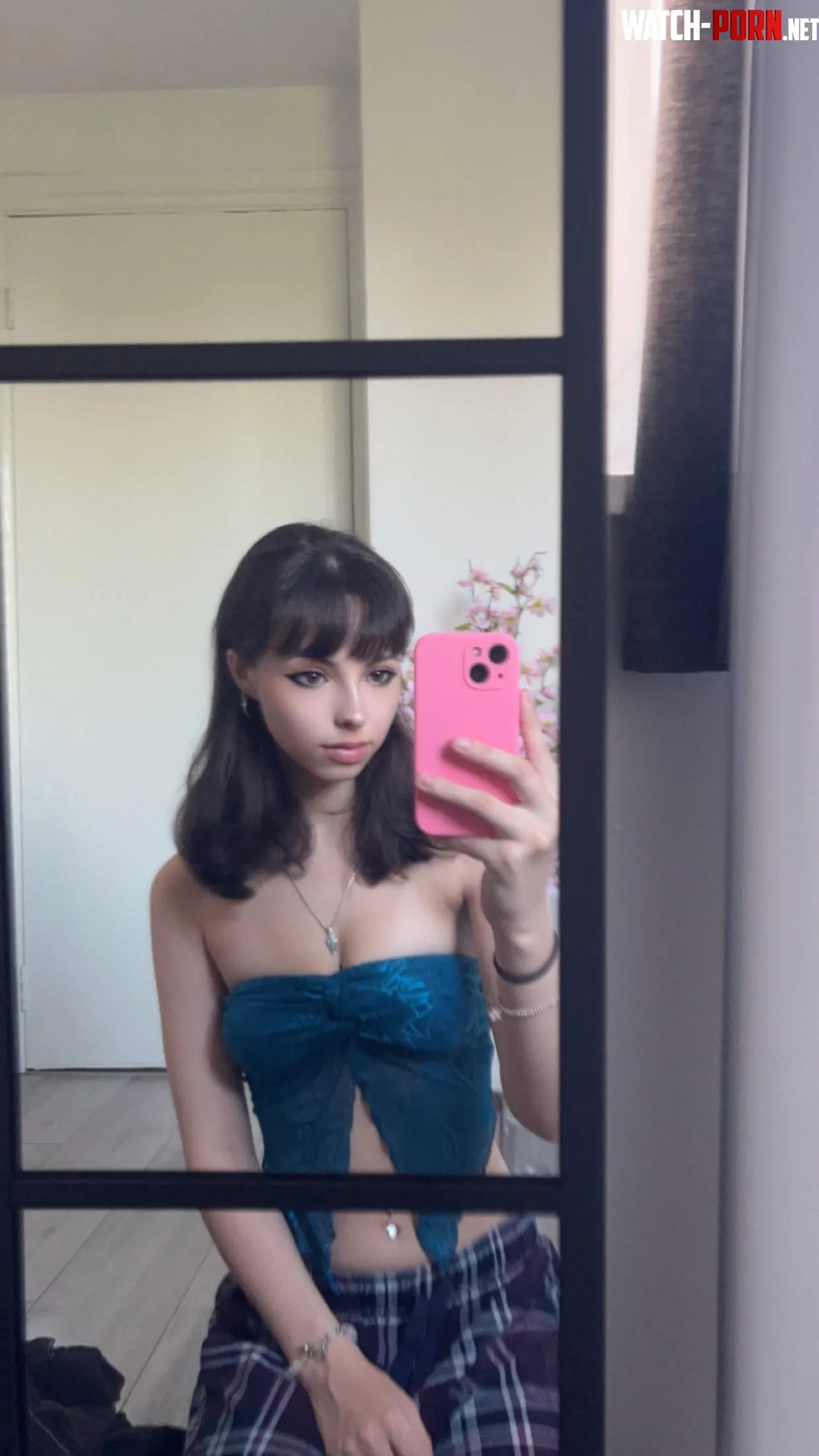 classy on this blue top  by No-Party-8131