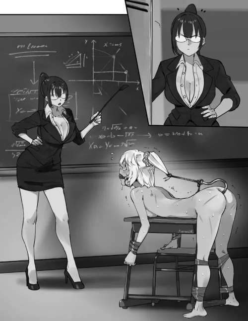 Thumbnail Hornywasser's Detention Lessons: Skipping Class Led to an Adventure in hentaibondage
