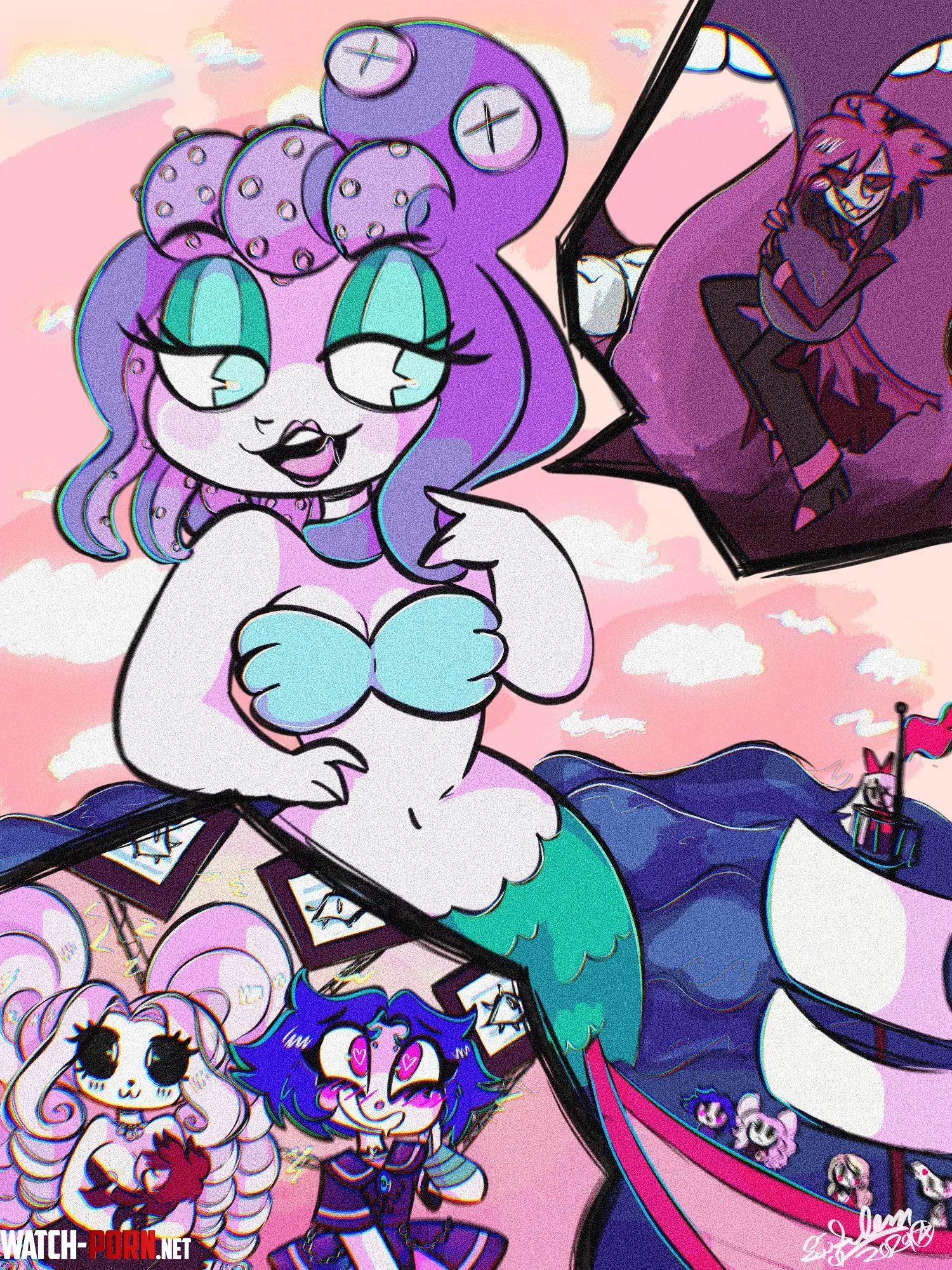 image Cala Maria swallows the Radio Demon by Sal3mc0r3
