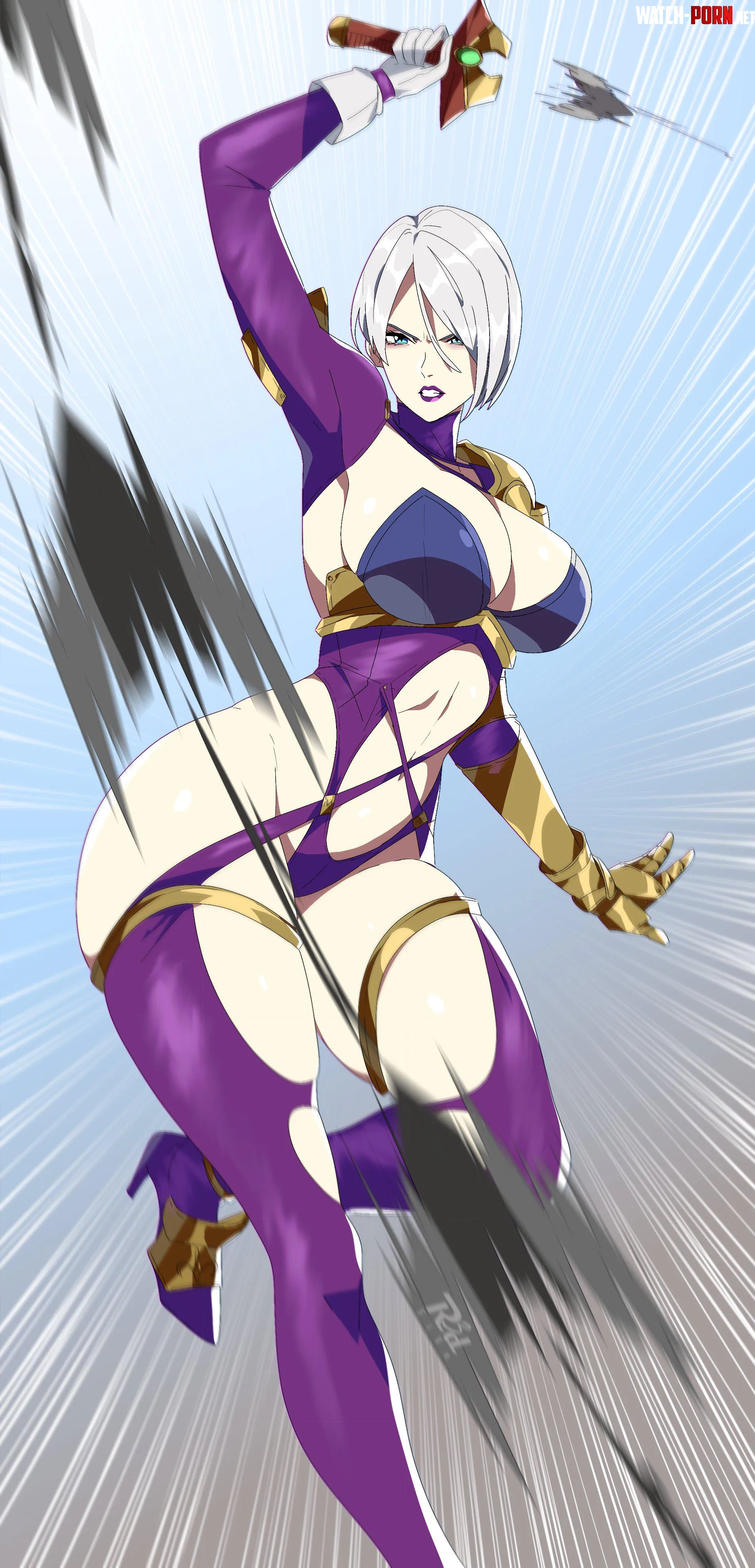 Ivy Valentine whipping out the punishment by Terran117