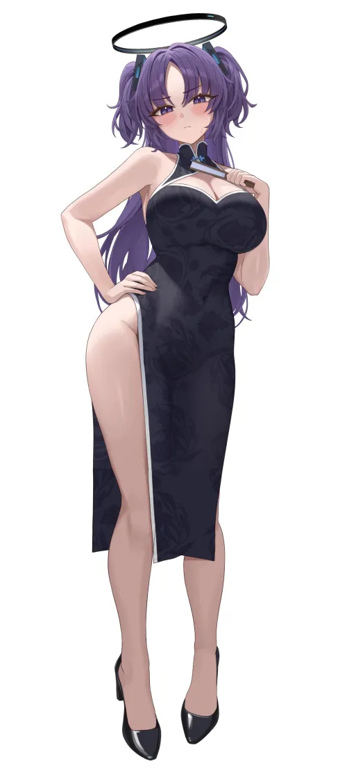 Thumbnail Captivating Curves: China Dress Yuuka in Thighdeology