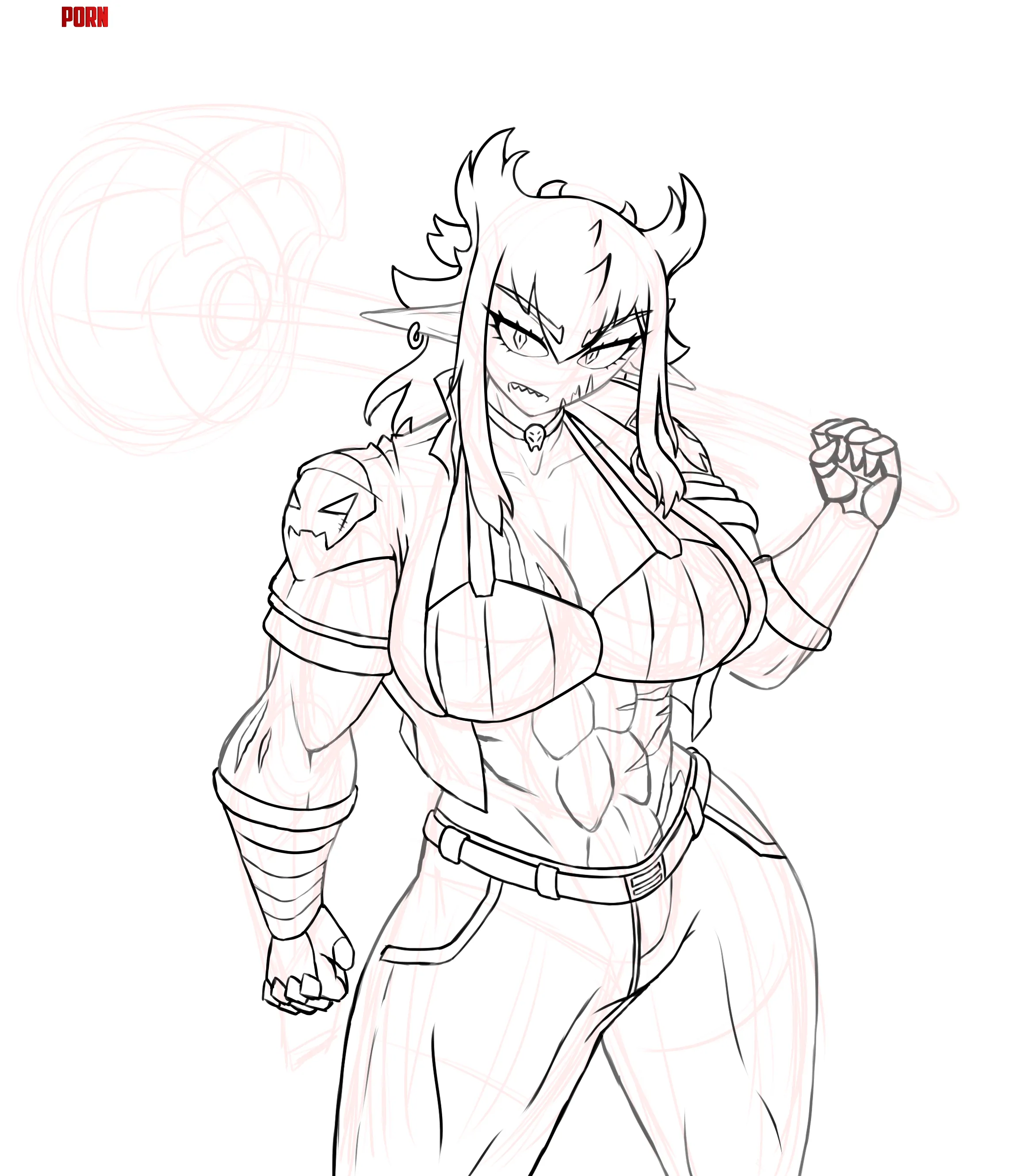 Just some Oni OC drawing by Mundane_Parfait2560