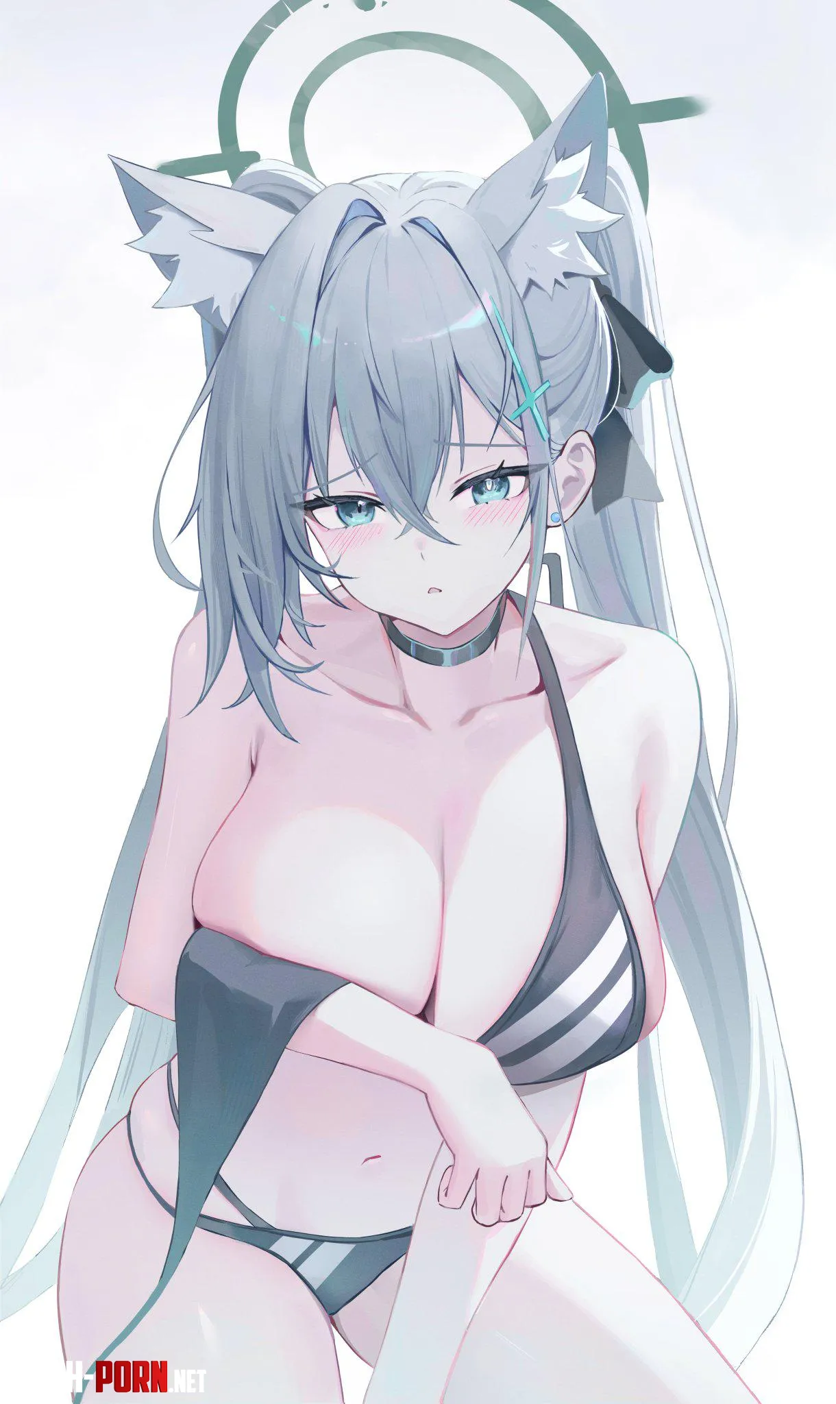 Shiroko Terrors half undone swimsuit  by marxsander2016
