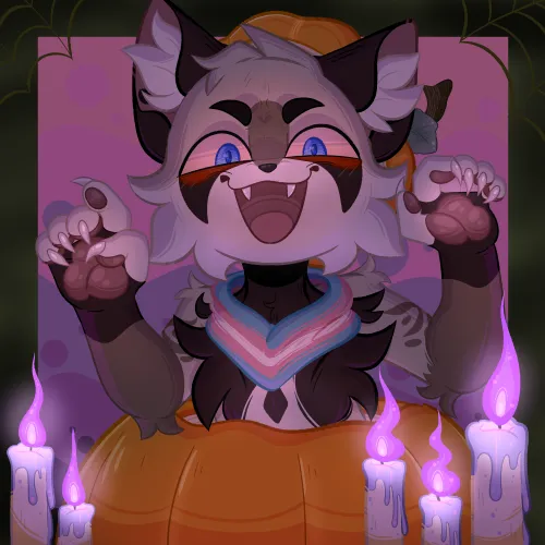 Thumbnail All Hallows Eve YCH: Twitter User's OC Rendered