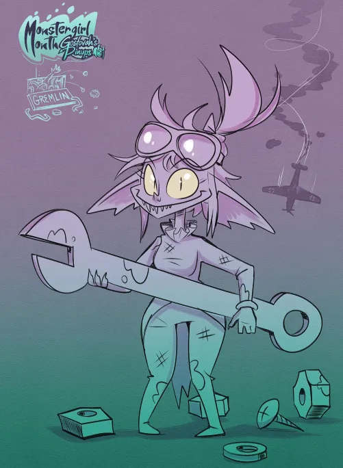 Thumbnail Gremlin Surprise: Monstergirl Month Day 20 by gostovah