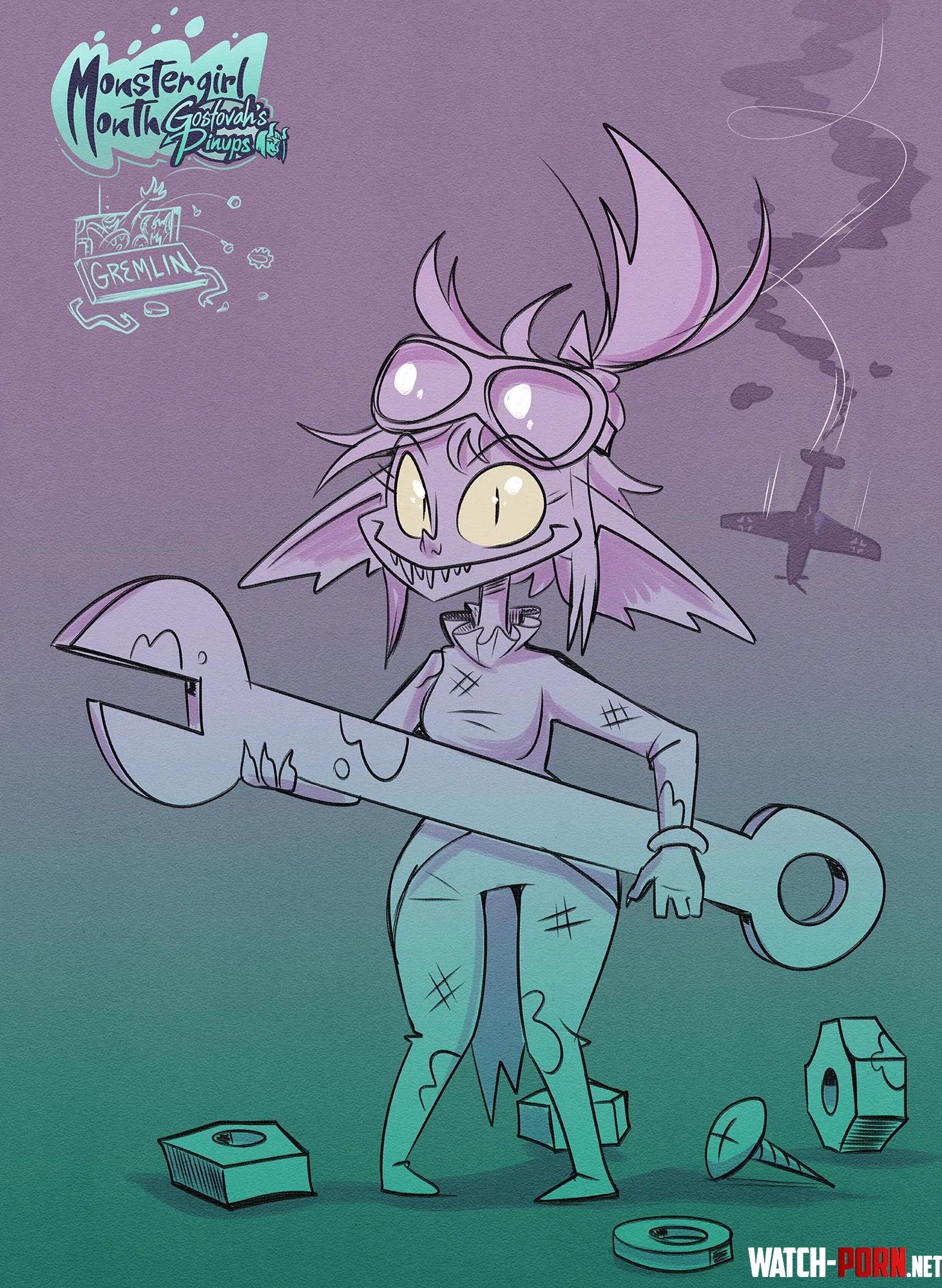 Monstergirl Month Day 20  Gremlin by gostovah