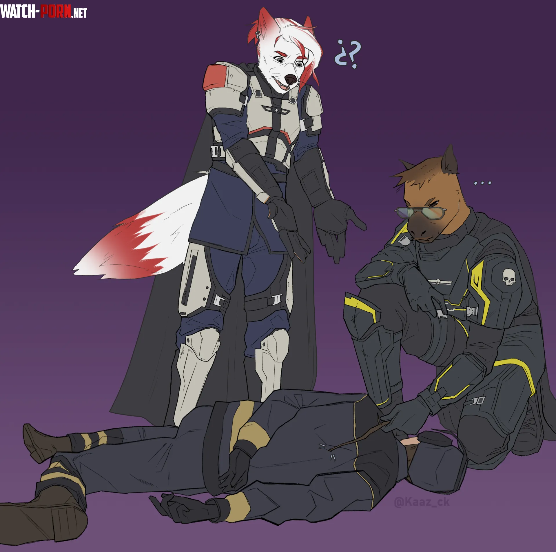Loved the uniforms from Helldivers Art by me Comms Open by Kaaz_ck