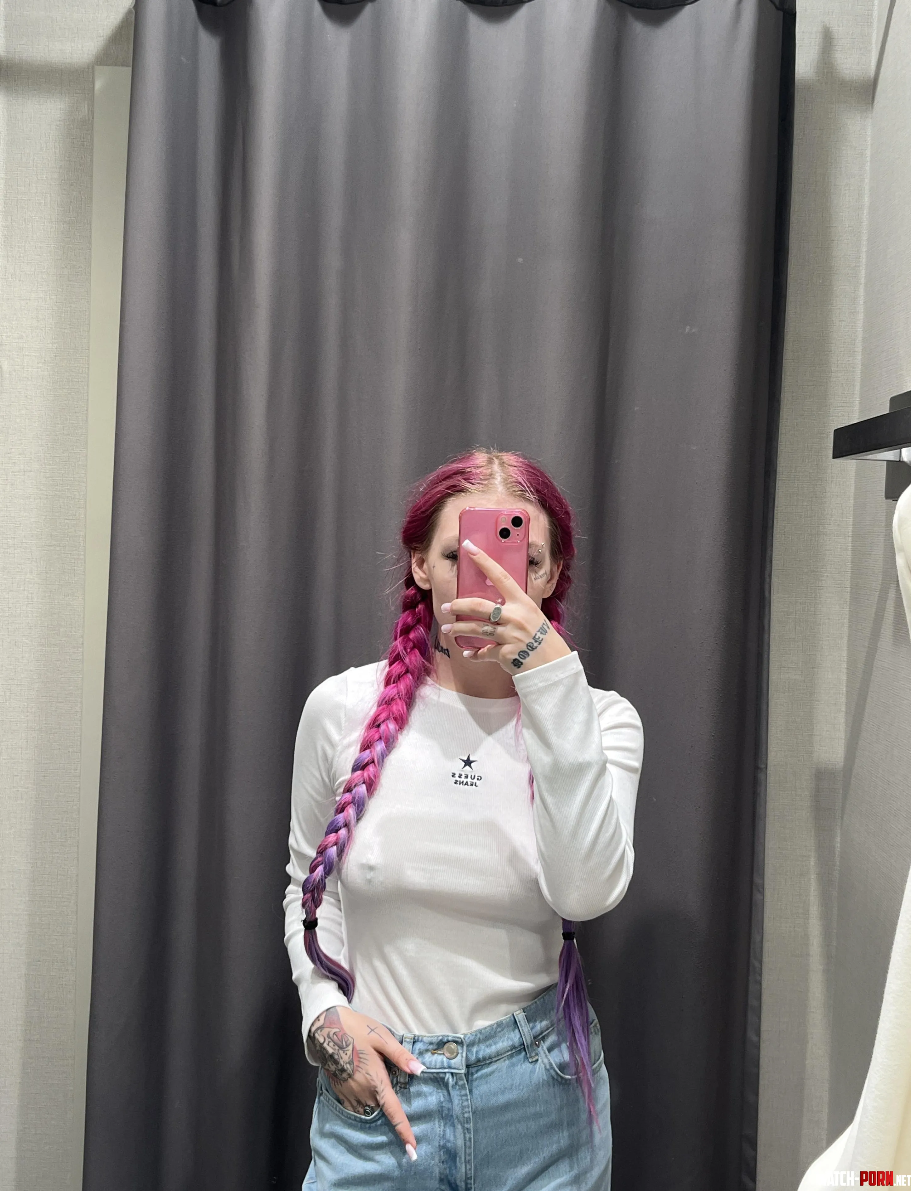 selfies in the mirror from a young naughty girl by StrawberryJoyy