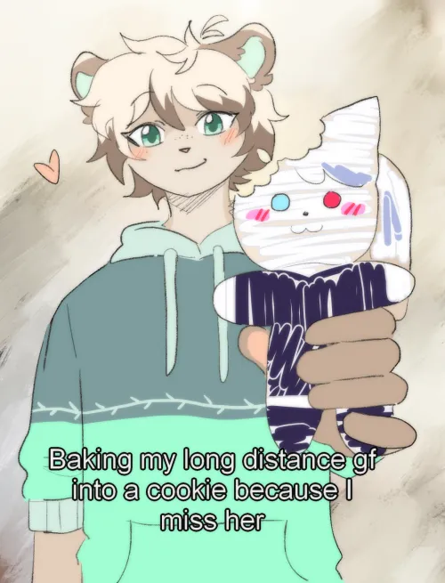 Thumbnail Hydrangeon's Creative Baking: GF as a Cookie in a Furry Artwork