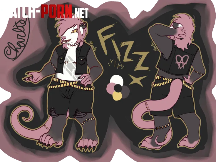 finally finished my fursona ref by fizzthing_