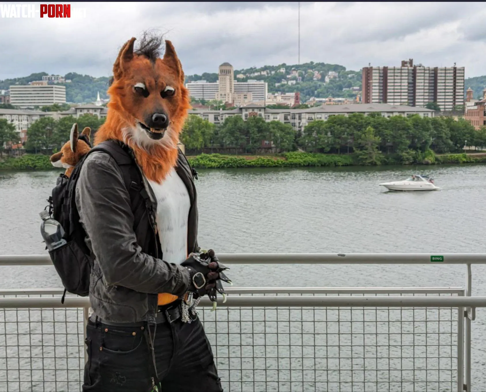 Maned Wolf by the Water by TheFurryButt